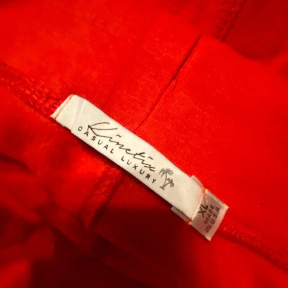 Kinetix Red High Rise Pull On Cherry Red Joggers Size XL C5 - Picture 3 of 4